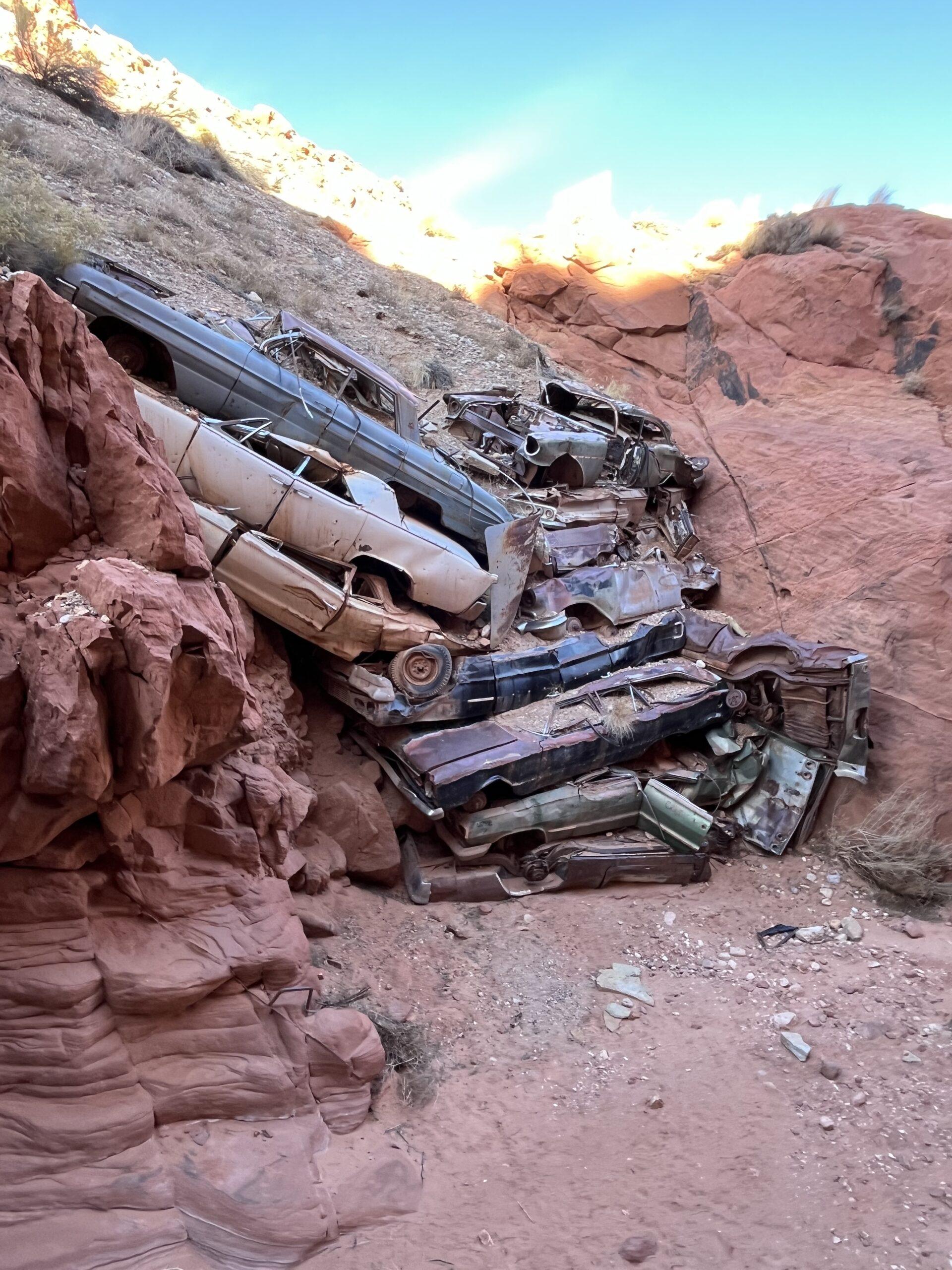 Car Stacks at Catstair Canyon